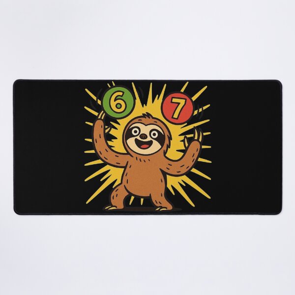 Item preview, 67 - Six Seven - Sloth juggling 6 and 7 - Meme - 9216x9216 designed and sold by darky72.