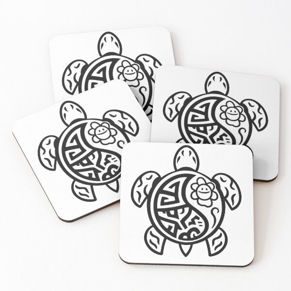 Artikelvorschau, Black & White Turtle – Geometric Harmony Symbol entworfen und verkauft von AnnaMagicArt.