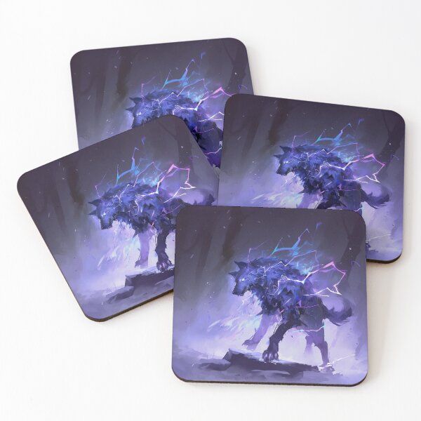 Item preview, Electric Blue Storm Wolf Fantasy Art designed and sold by Christian Weiss.