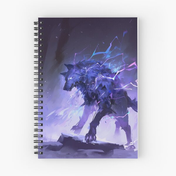Item preview, Electric Blue Storm Wolf Fantasy Art designed and sold by Christian Weiss.