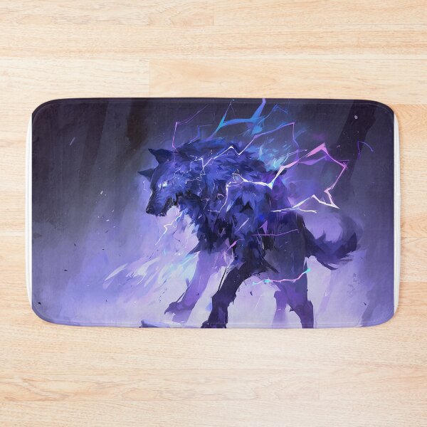 Item preview, Electric Blue Storm Wolf Fantasy Art designed and sold by Christian Weiss.