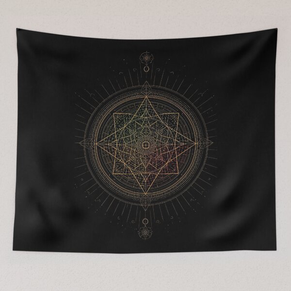 Item preview, Ikigai Geometric Mandala Spiritual Focus designed and sold by ChicTrendz.