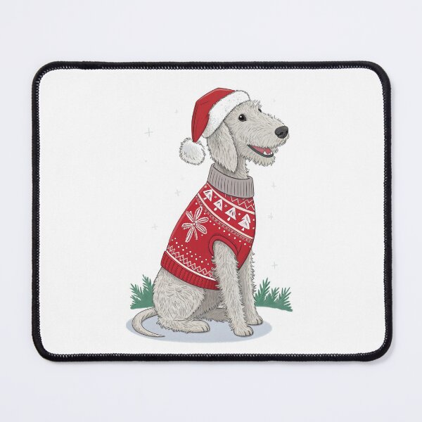 Item preview, Christmas Bedlington Terrier 05 designed and sold by AIfolklore.