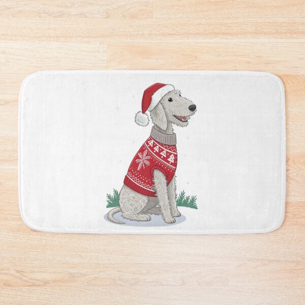 Item preview, Christmas Bedlington Terrier 05 designed and sold by AIfolklore.