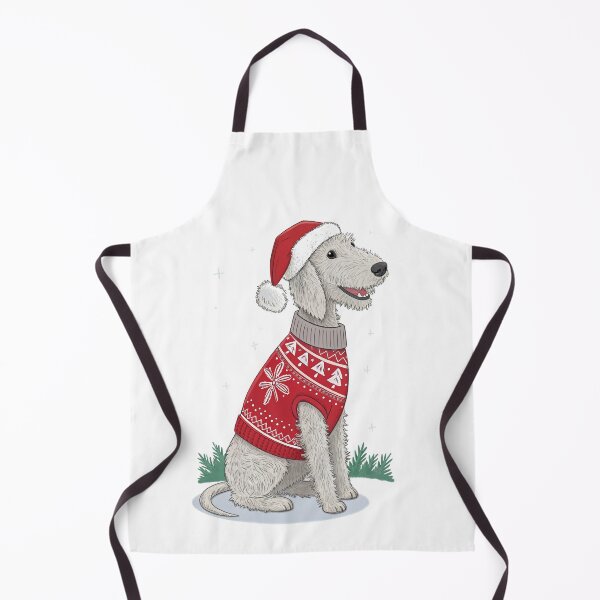 Item preview, Christmas Bedlington Terrier 05 designed and sold by AIfolklore.
