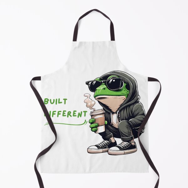 Item preview, Built Different Cool Frog Coffee Streetwear designed and sold by DrawDrip.