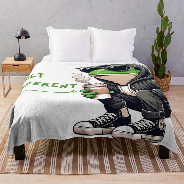 Item preview, Built Different Cool Frog Coffee Streetwear designed and sold by DrawDrip.