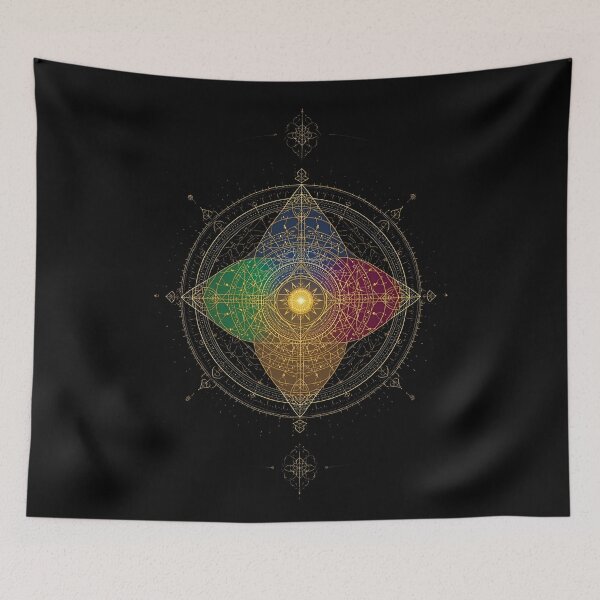 Item preview, Sacred Ikigai Mandala Jewel Tones designed and sold by ChicTrendz.