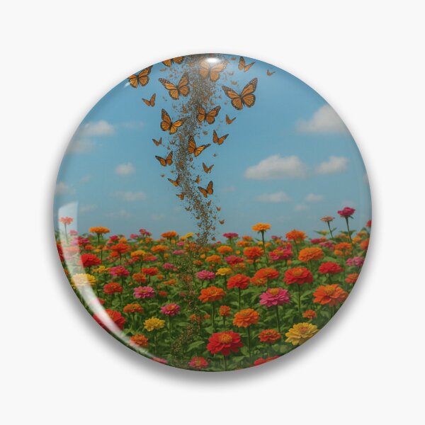 Artikelvorschau, Eine Gruppe Schmetterlinge wirbelt um ein Blumenbeet. entworfen und verkauft von JACreationsShwe.