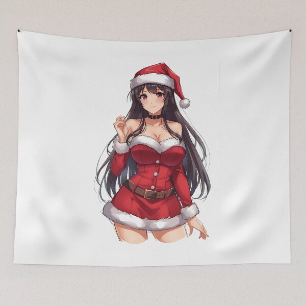 Item preview, Christmas Anime Girl designed and sold by ArtCraftLab.