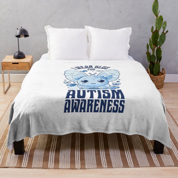 Item preview, I Wear Blue for Autism Awareness Cute Butterfly designed and sold by finkelart.