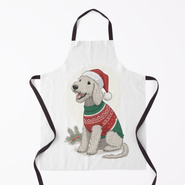 Item preview, Christmas Bedlington Terrier 06 designed and sold by AIfolklore.