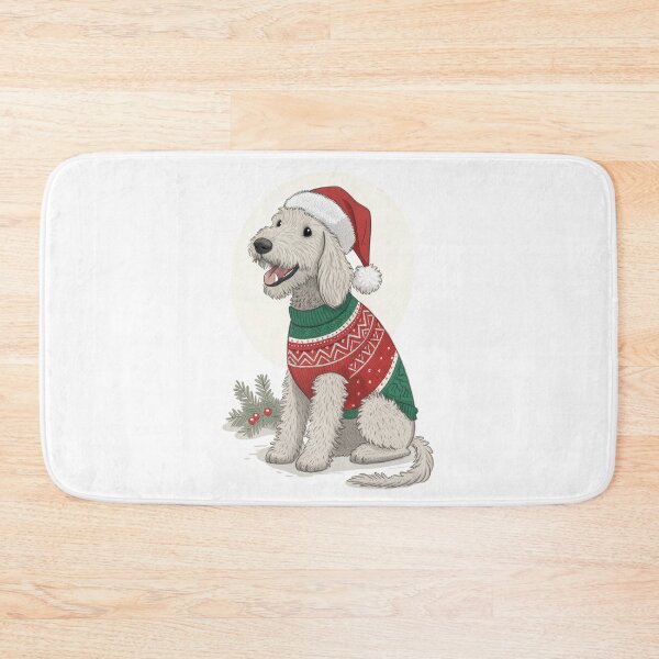 Item preview, Christmas Bedlington Terrier 06 designed and sold by AIfolklore.