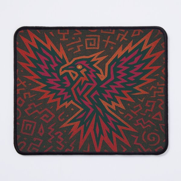Item preview, Geometric Phoenix in Mystic Flames designed and sold by LaraVisionsArts.
