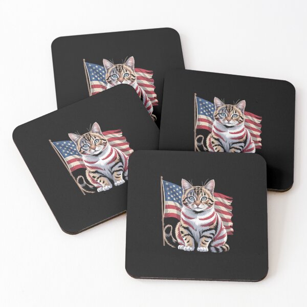 Item preview, Memorial Day Cat 4Th Of July Patriotic Usa Flag designed and sold by SiegridOffical.