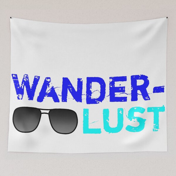 Item preview, Wanderlust Sunglasses – Travel Adventure Graphic designed and sold by Faali950.