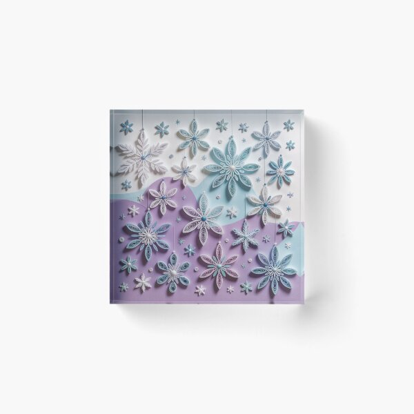 Item preview, Round dance of snowflakes,quilling style. designed and sold by elegantpaterns.