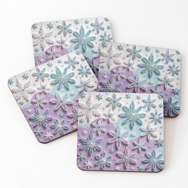 Item preview, Round dance of snowflakes,quilling style. designed and sold by elegantpaterns.