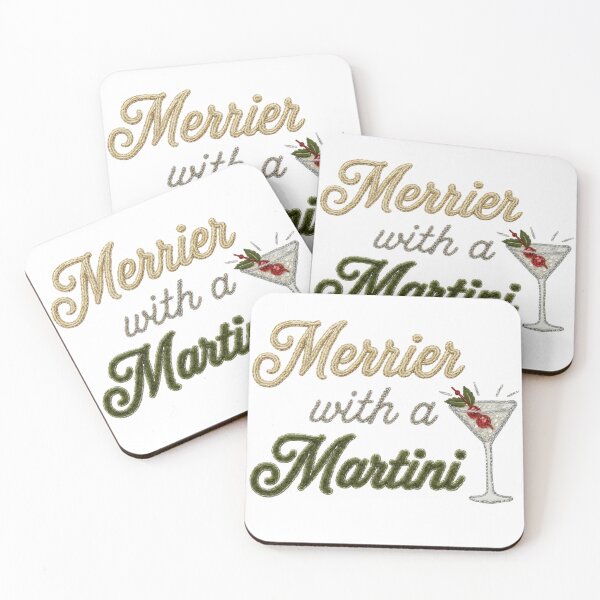 Item preview, Merrier With a Martini Christmas designed and sold by EvrmoodCo.
