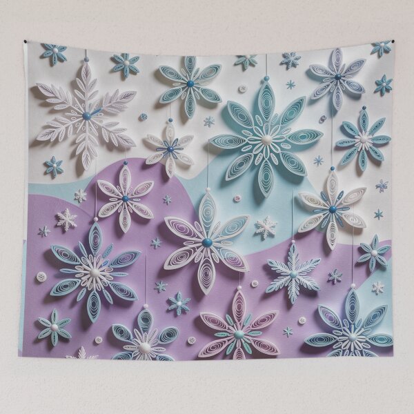 Item preview, Round dance of snowflakes,quilling style. designed and sold by elegantpaterns.