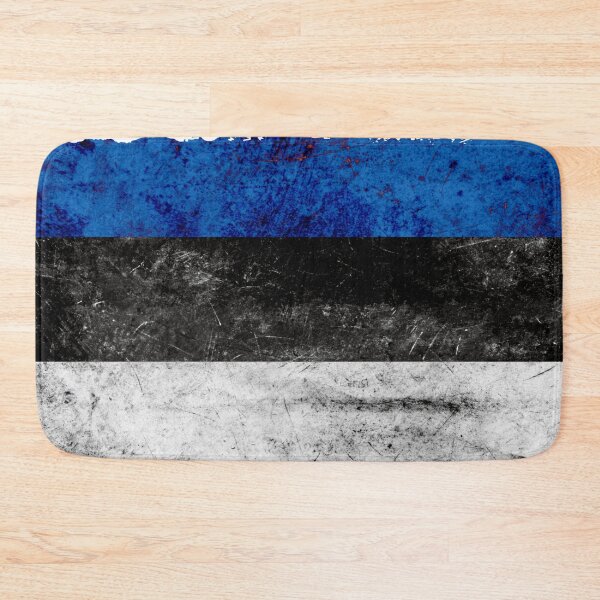 Item preview, Estonia flag metal texture | Estonian metal design designed and sold by RoyalMerchantShop.