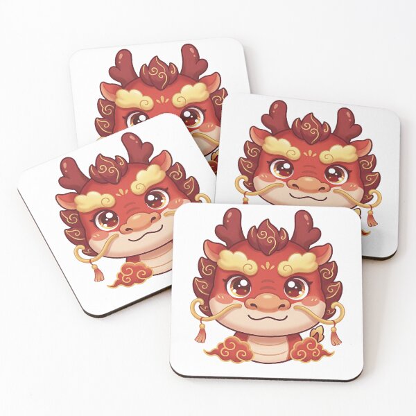 Item preview, Cute Guochao Dragon Head Illustration designed and sold by JessieJoyStudio.