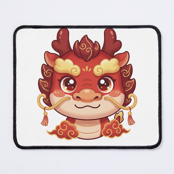 Item preview, Cute Guochao Dragon Head Illustration designed and sold by JessieJoyStudio.