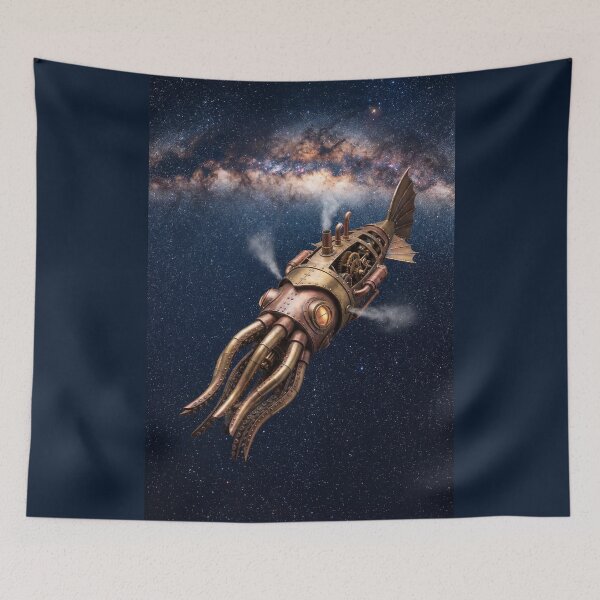 Item preview, Steampunk Squid Spaceship designed and sold by Tridentulus.