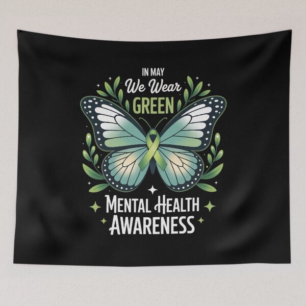 Item preview, Mental Health Awareness Floral designed and sold by SiegridOffical.