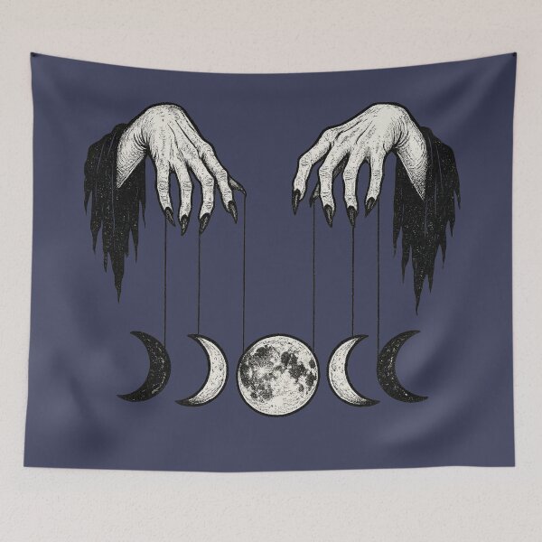 Item preview, Witch Hands Controlling the Moon — Lunar Magic Phases Art designed and sold by Miagolio.