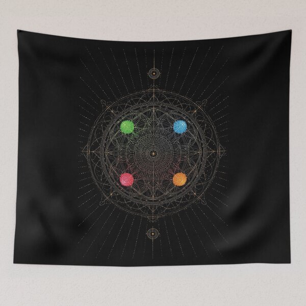 Item preview, Sacred Ikigai Symbol Geometric Mandala designed and sold by ChicTrendz.