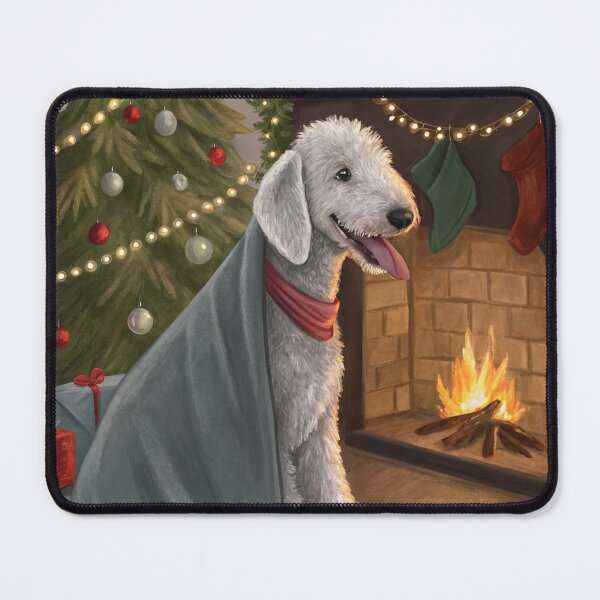 Item preview, Christmas Bedlington Terrier 07 designed and sold by AIfolklore.