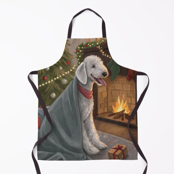 Item preview, Christmas Bedlington Terrier 07 designed and sold by AIfolklore.