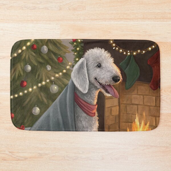 Item preview, Christmas Bedlington Terrier 07 designed and sold by AIfolklore.