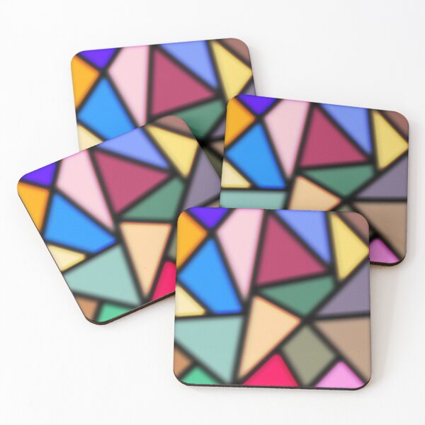 Item preview, Colorful Stained Glass Geometric Pattern. designed and sold by Teenidesign .