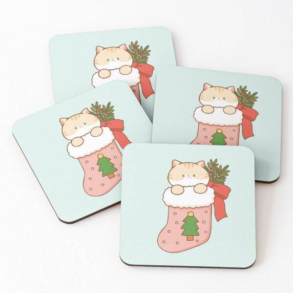 Item preview, Cat in Christmas Stocking designed and sold by salposi.