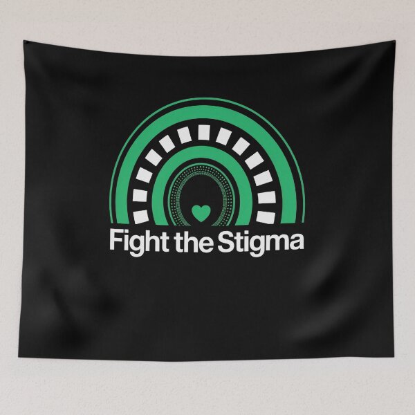 Item preview, Mental Health Awareness Heart Green Ribbon designed and sold by SiegridOffical.
