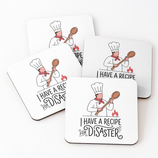 Item preview, I HAVE A RECIPE FOR DISASTER design with chief holding tablespoon designed and sold by GagShots.