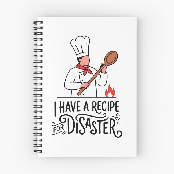 Item preview, I HAVE A RECIPE FOR DISASTER design with chief holding tablespoon designed and sold by GagShots.