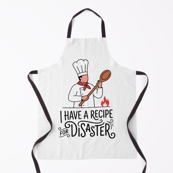Item preview, I HAVE A RECIPE FOR DISASTER design with chief holding tablespoon designed and sold by GagShots.