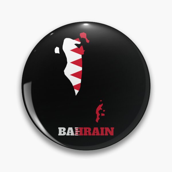 Item preview, BAHRAIN Flag map design designed and sold by BasbiArt.