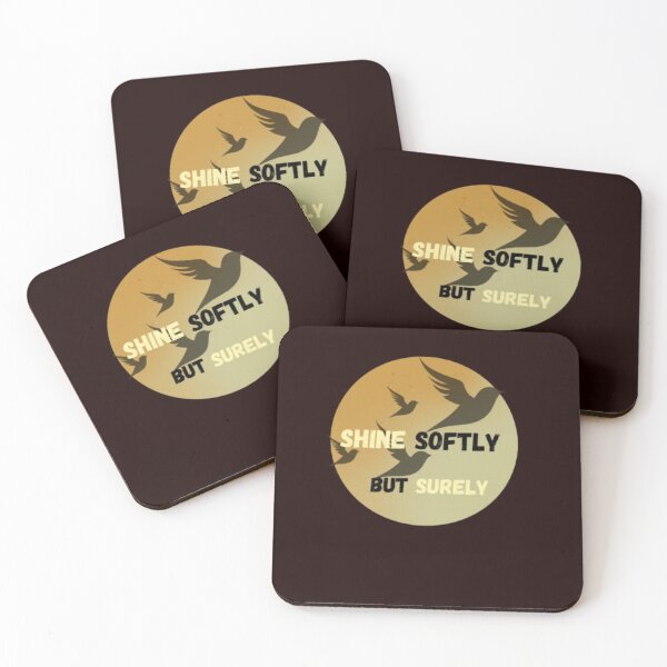 Item preview, Shine Softly But Surely – Gentle Glow Aesthetic Quote | Quiet Confidence Inspiration | soft , Motivational Sticker designed and sold by CutePearlStudio.