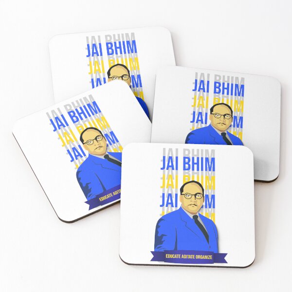 Item preview, Jai Bhim – B. R. Ambedkar Inspirational Typography Design designed and sold by ArtsyExplorer.