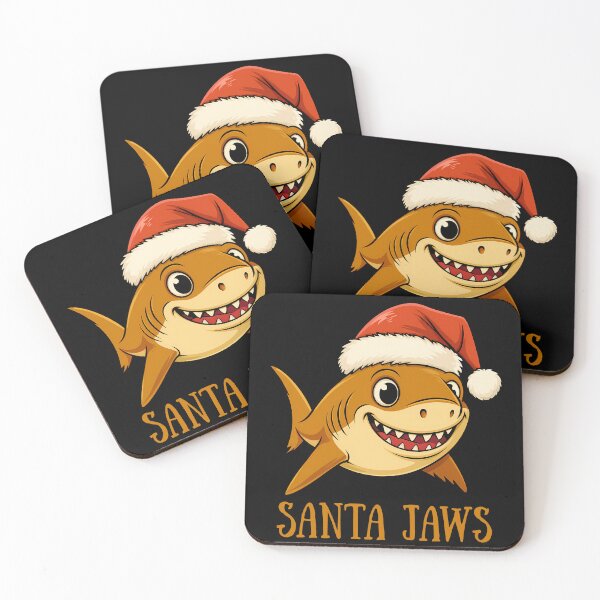 Item preview, Santa Jaws Cute Christmas Shark designed and sold by DariusZD.