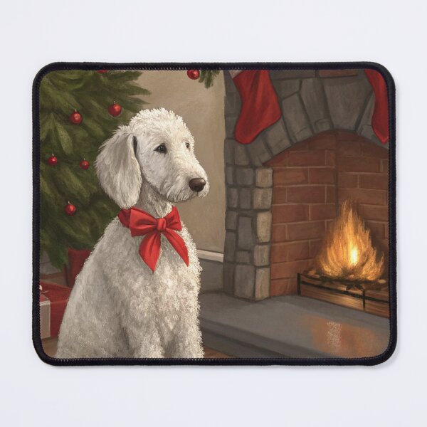 Item preview, Christmas Bedlington Terrier 08 designed and sold by AIfolklore.