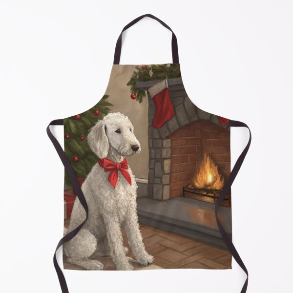 Item preview, Christmas Bedlington Terrier 08 designed and sold by AIfolklore.
