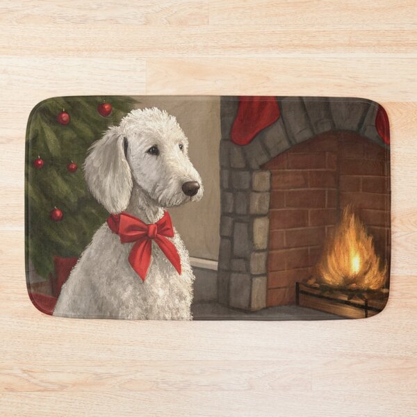 Item preview, Christmas Bedlington Terrier 08 designed and sold by AIfolklore.