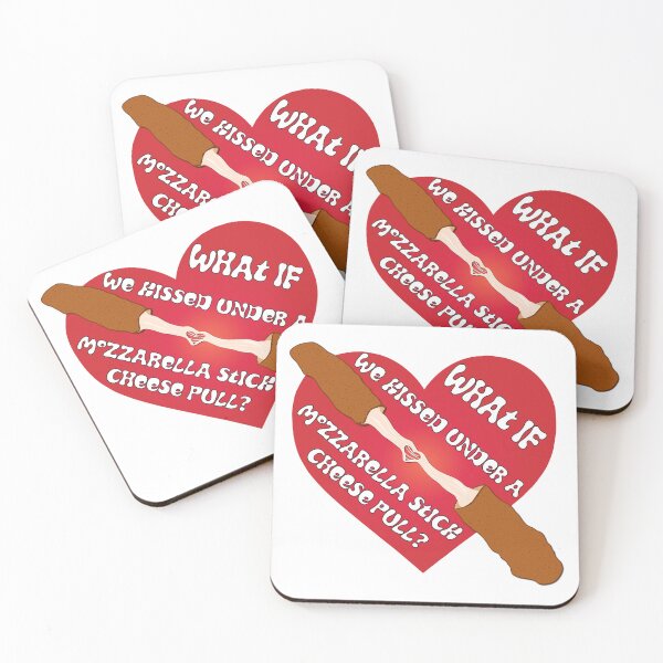 Item preview, What If We Kissed Under A Mozzarella Stick Cheese Pull? designed and sold by Uniq1.Arts.