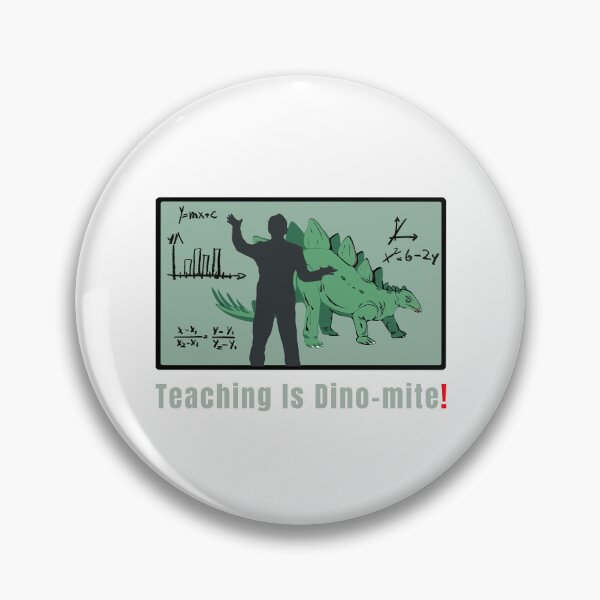 Item preview, Teaching Is Dino-mite – Funny Dinosaur Math Teacher Classroom Design designed and sold by PixelWaveBD.