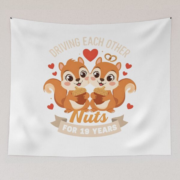 Item preview, Couples Married 19-Year Funny 19th Wedding Anniversary designed and sold by NewaveBoutique.